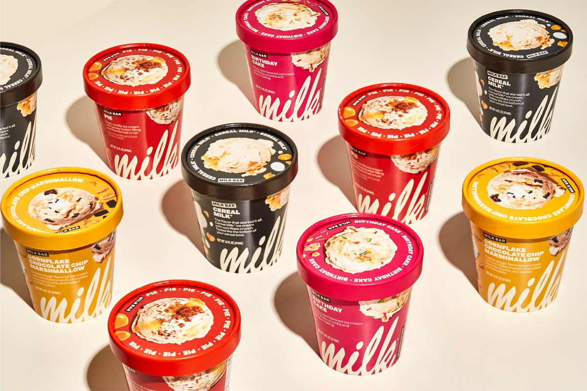 Milk Bar Debuts Ice Cream Pints in Grocery Stores, Available Nationwide Milk Bar Ice Cream Pints Grocery Store Debut momofuku cereal milk summer cookies truffle crumb cakes christina tosi nyc new york city's east village dessert award winning summer whole foods dessert