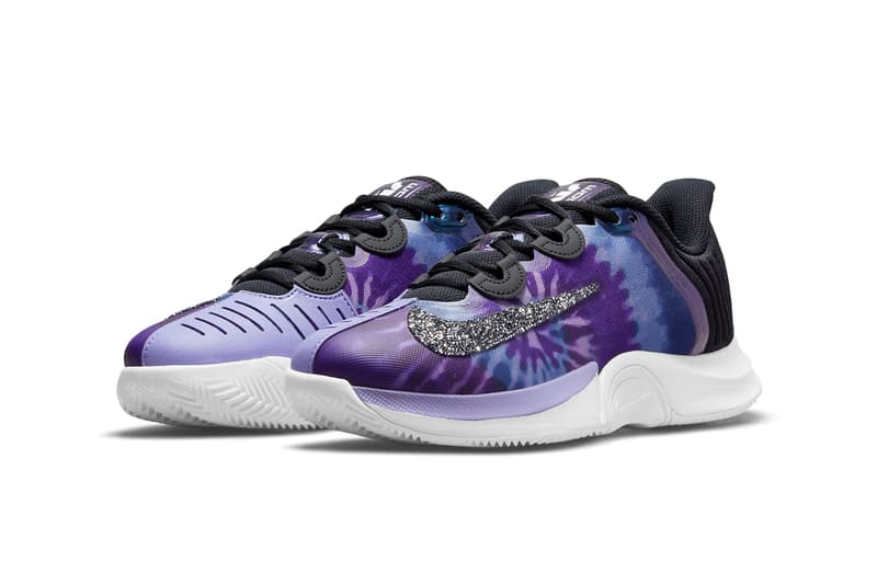 naomi osaka nike nikecourt air zoom gp turbo swarovski swoosh purple tie dye black dusty amethyst white dn0720 001 official release date info photos price store list buying guide