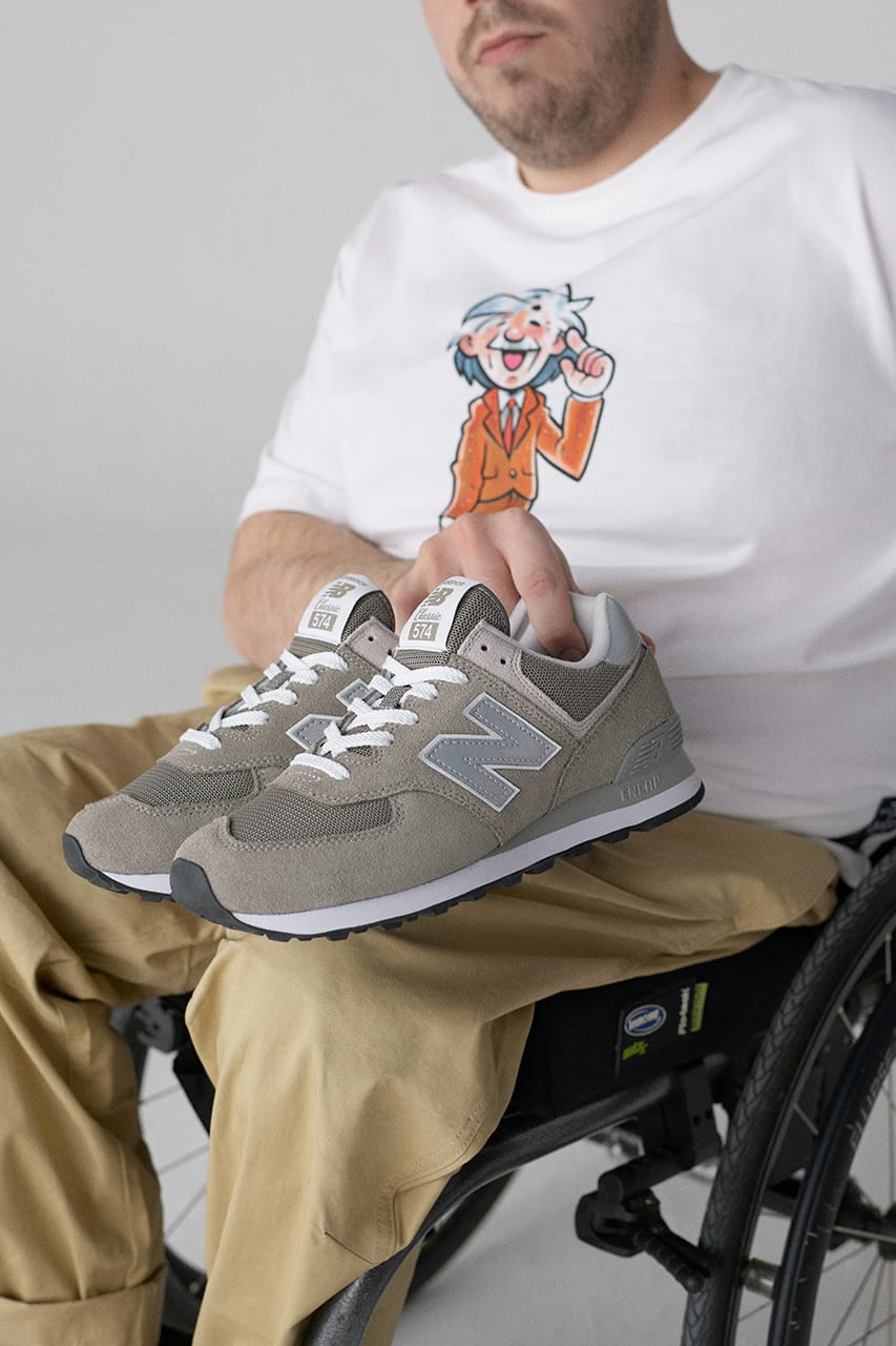 grey new balance outfit