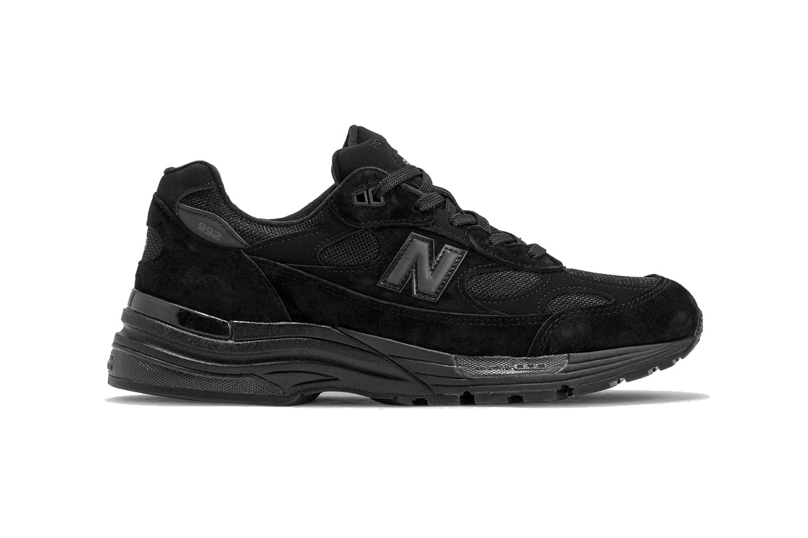 new balance 992 all black m992ea reflective made in usa official release date info photos price store list buying guide