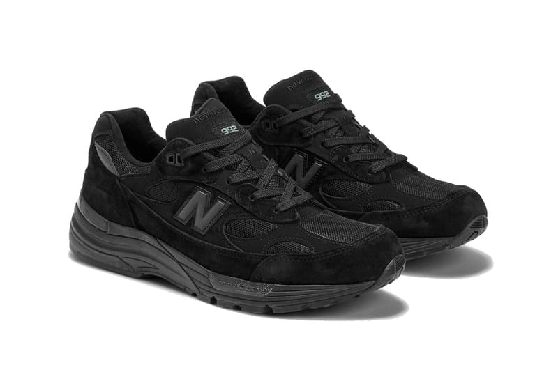 new balance 992 all black m992ea reflective made in usa official release date info photos price store list buying guide