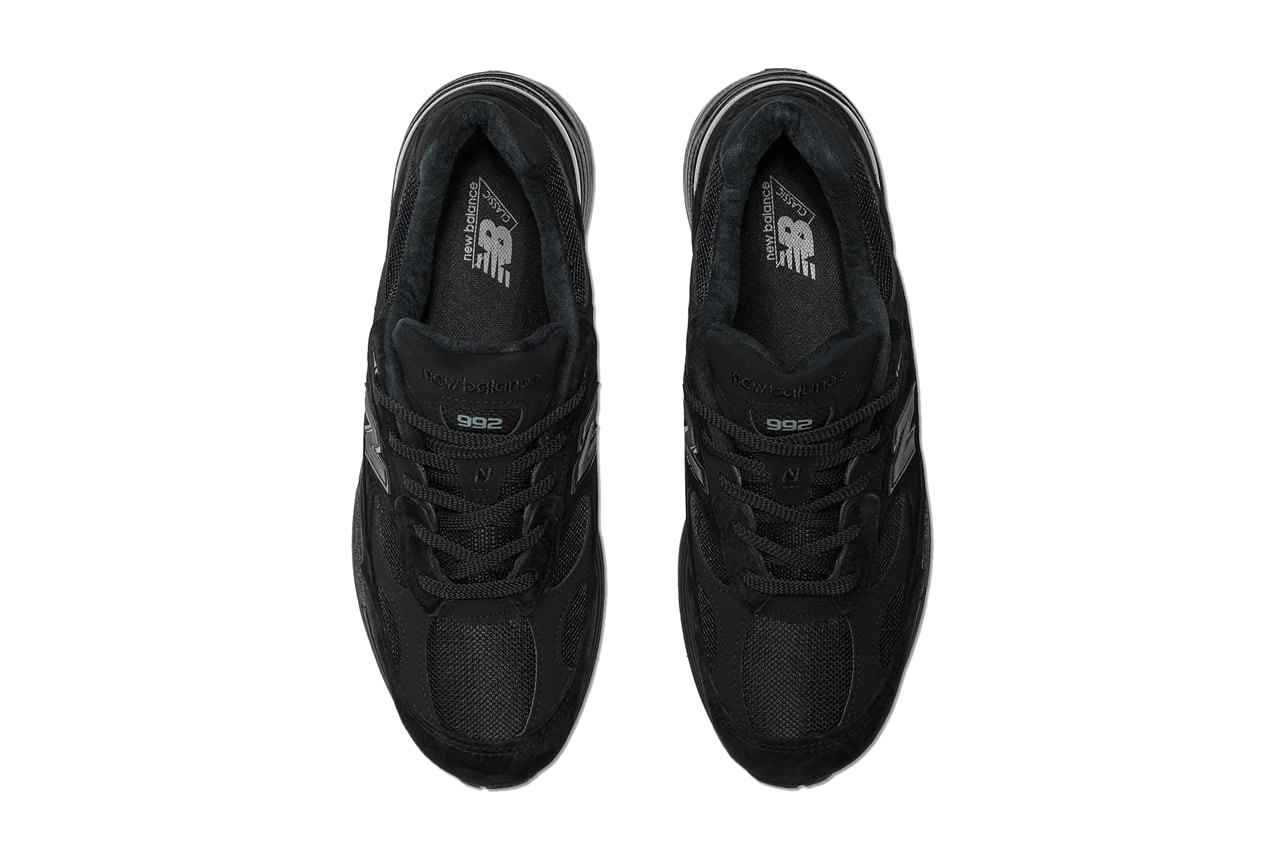 new balance 992 all black m992ea reflective made in usa official release date info photos price store list buying guide