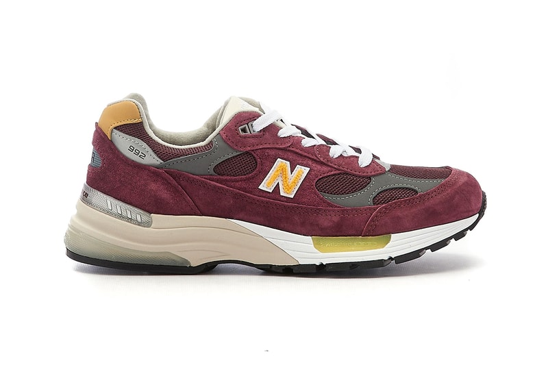 new balance 992 burgundy yellow m992ca release info date store list buying guide photos price 