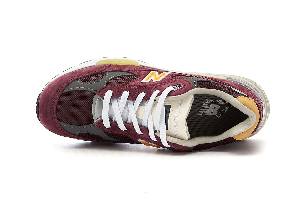 new balance 992 burgundy yellow m992ca release info date store list buying guide photos price 