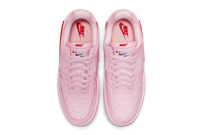 Nike Air Force 1 Fontanka Pink Release Info sneaker footwear leather react cushioning red blue green da7024-600 af-1