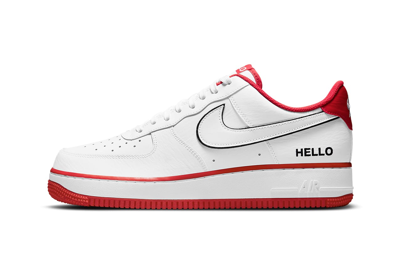 nike air force 1 low red black white