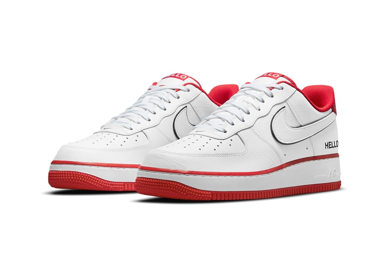 nike air force 1 low hello my name is white university red black white CZ0327 100 release date info store list buying guide photos price 