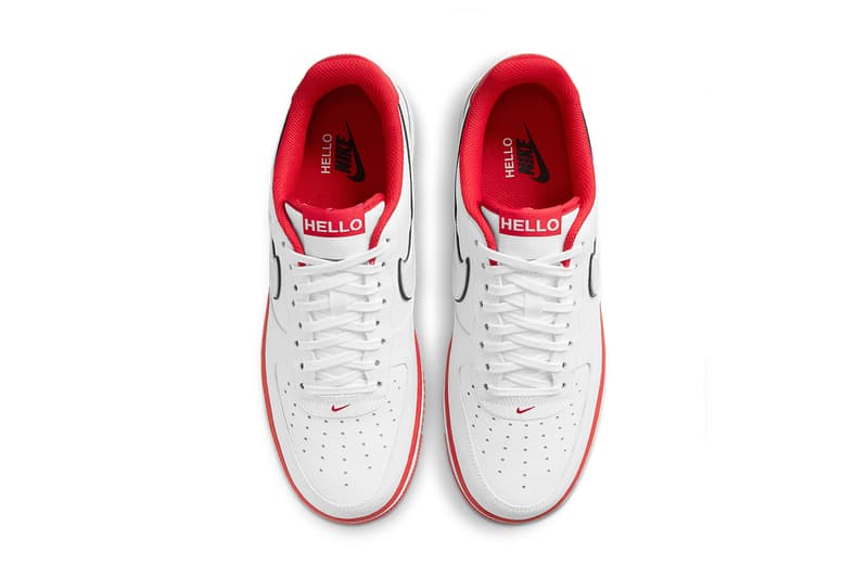 nike air force 1 low hello my name is white university red black white CZ0327 100 release date info store list buying guide photos price 