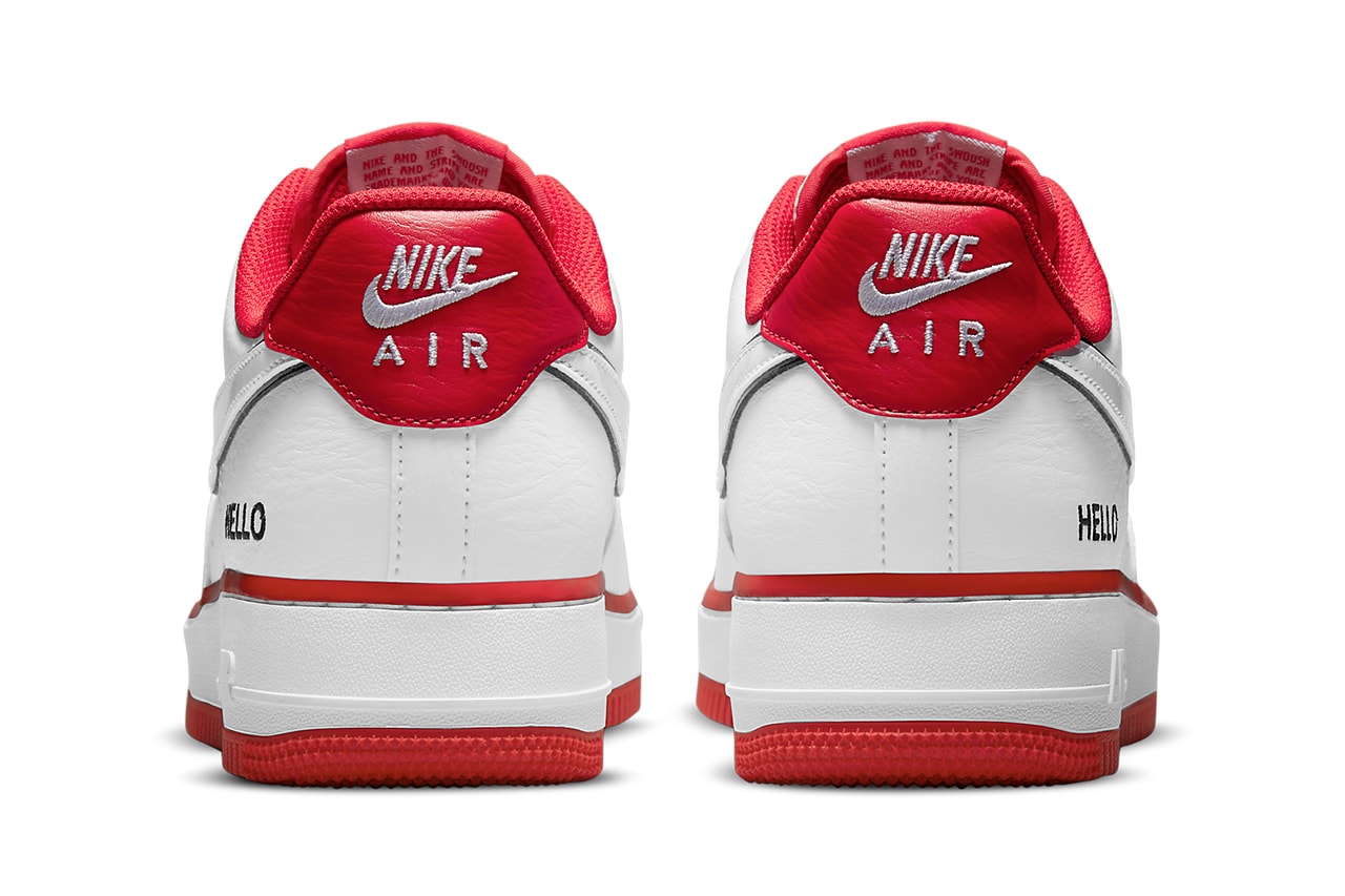 nike air force 1 low hello my name is white university red black white CZ0327 100 release date info store list buying guide photos price 