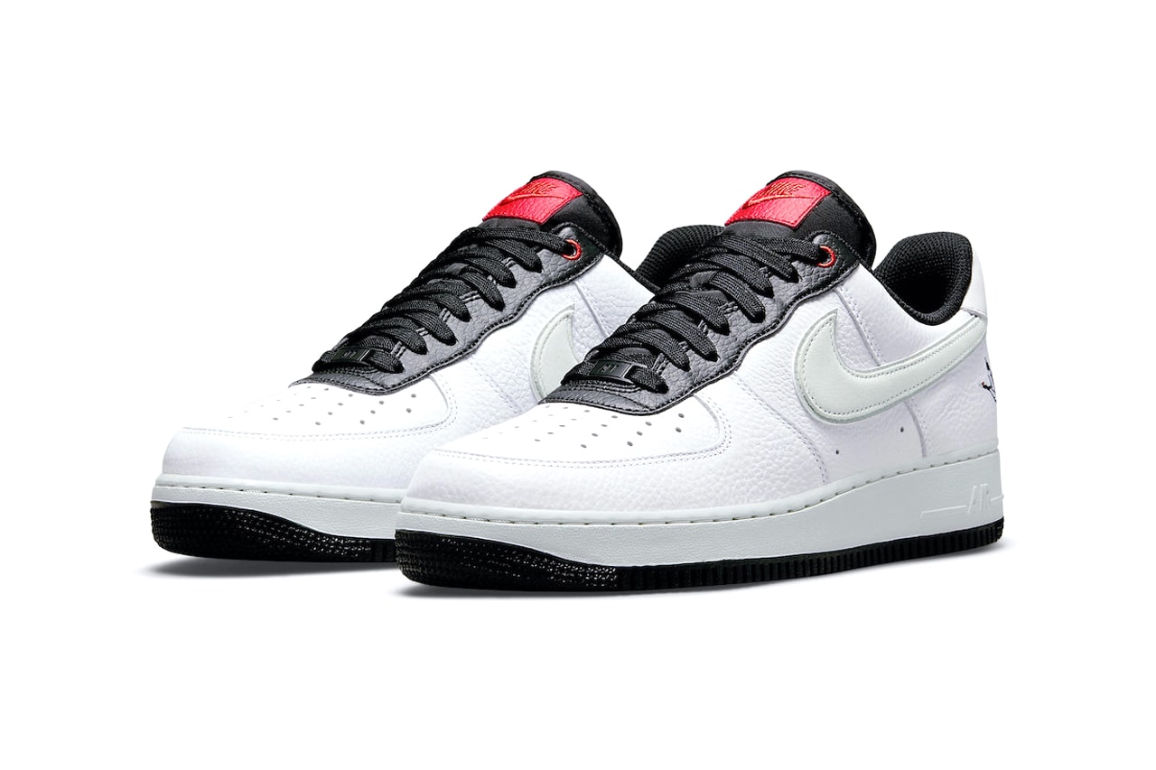 nike air force 1 low white photon dust black chile red da8482 100 menswear streetwear trainers runners kicks shoes spring summer 2021 ss21 collection info