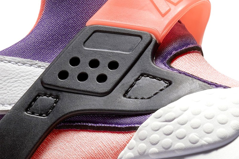 Nike Air Huarache "Bright Mango" White Purple Black DD1068-101 Release Information Drop Date Closer First Look OG Tinker Hatfield 30th Anniversary