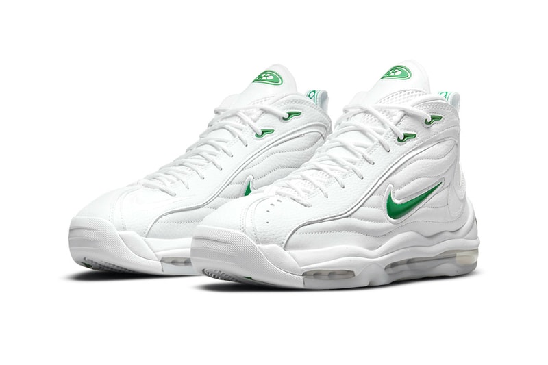 Nike Air Total Max Uptempo White Green menswear streetwear shoes kicks sneakers trainers runners spring summer 2021 ss21 collection