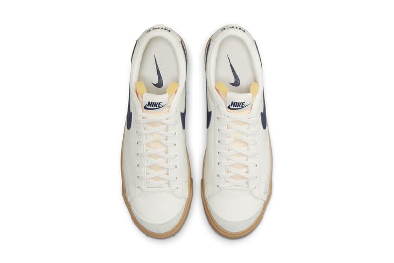 nike blazer low killshot 2 sail gum light brown summit white midnight navy blue DM8334 100 official release date info photos price store list buying guide