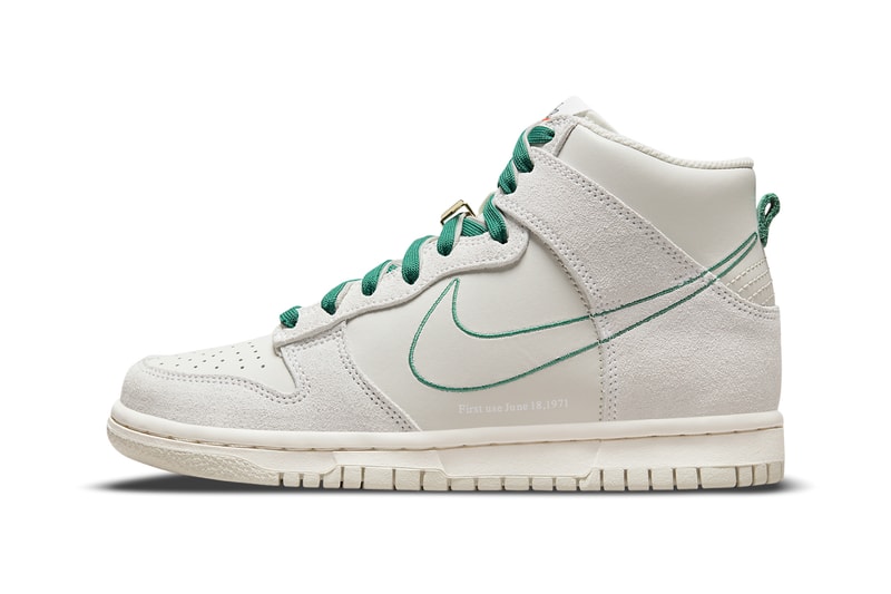 nike sportswear dunk high first use sail green dd0733 001 official release date info photos price store list buying guide