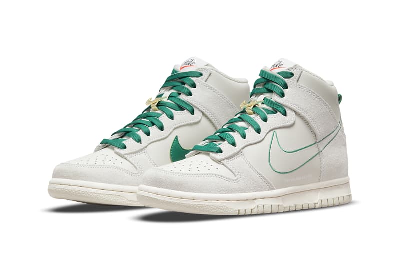 nike sportswear dunk high first use sail green dd0733 001 official release date info photos price store list buying guide