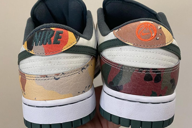 nike sportswear dunk low camo camouflage first look official release date info photos price store list buying guide 