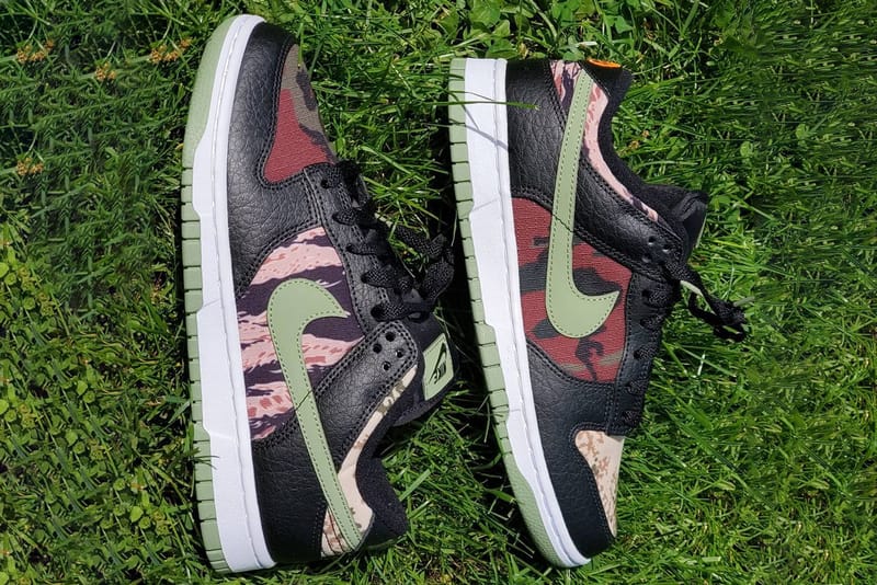 nike dunk low crazy camo outfit