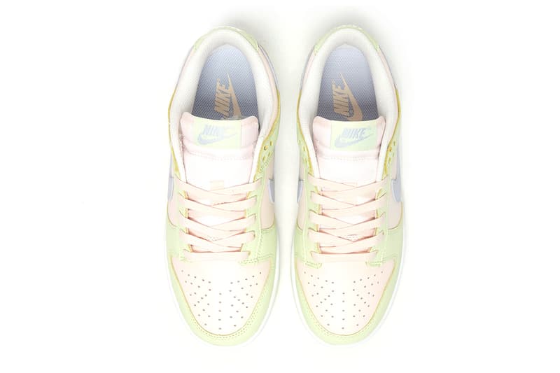 nike dunk light soft pink ghost low lime ice white DD1503 600 release date info store list buying guide photos price 