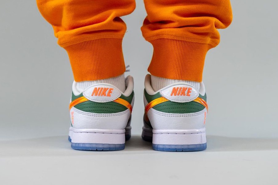nike sportswear dunk low ny vs ny DN2489 300 white green orange official release date info photos price store list buying guide