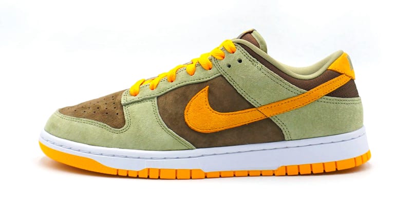 green yellow dunks low