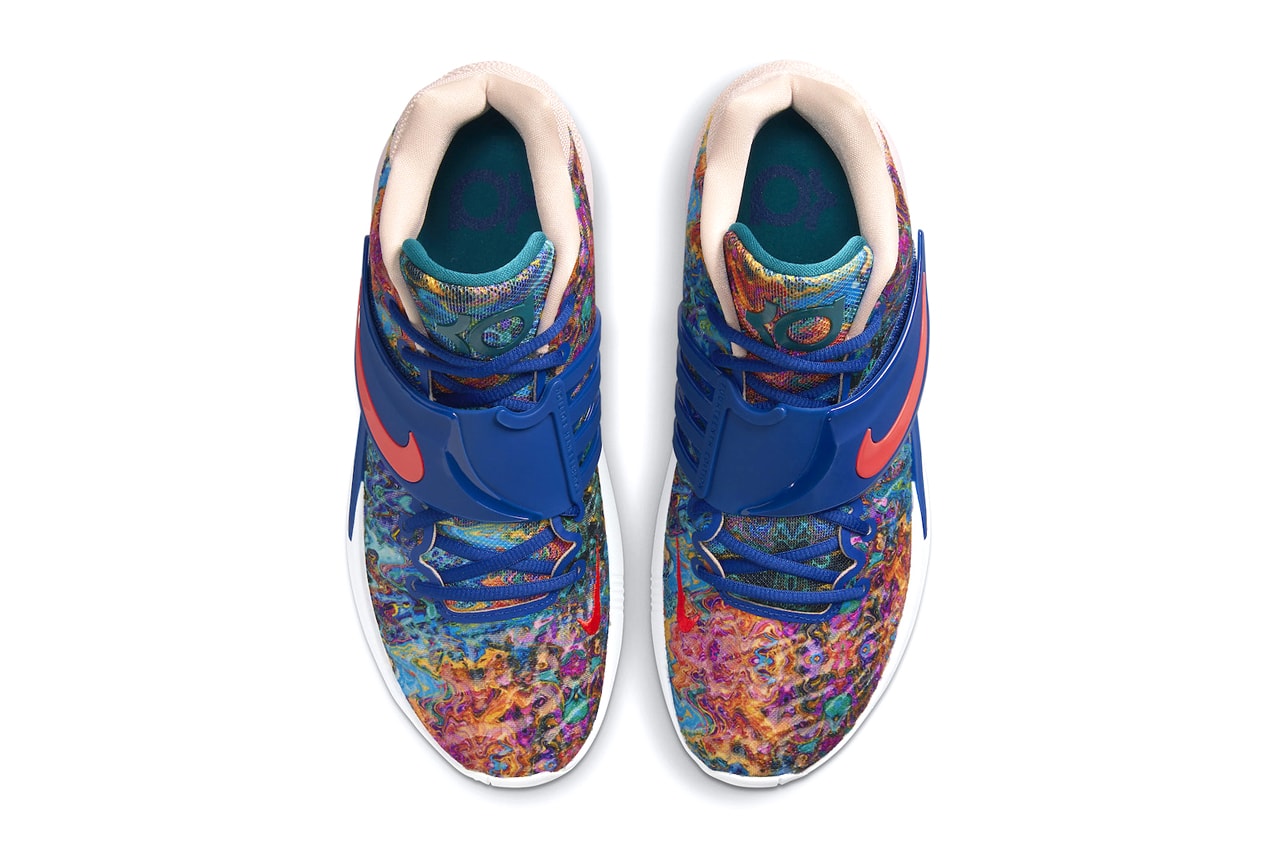nike kd 14 deep royal blue pale coral cw3935 400 menswear streetwear kicks shoes sneakers runners trainers spring summer 2021 ss21 collection info