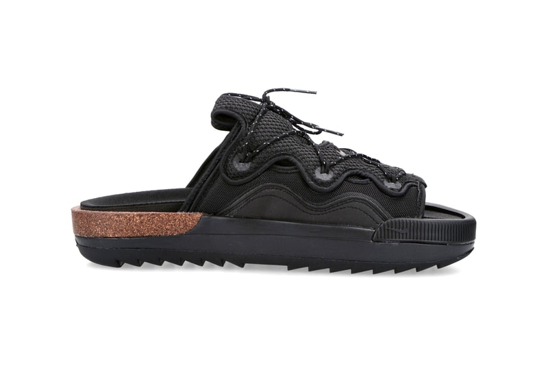 Nike Offline 2.0 Mule Black Technical Upper Design Swoosh Cork Midsole Track Trail Ridged Sole Unit Toothed Air Sandal Indoors Footwear Birkenstock Crocs Craze Comfy Comfort Lounge Slide