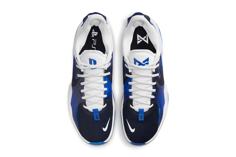 nike pg 5 playstation blue white CW3144 400 release date info store list buying guide photos price 