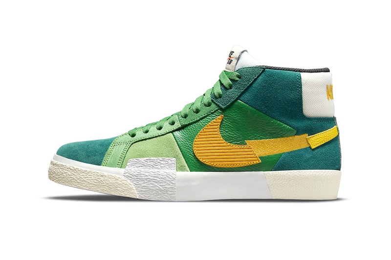nike sb blazer mid mosaic da8854 300 600 menswear streetwear kicks shoes runners trainers spring summer 2021 ss21 collection info