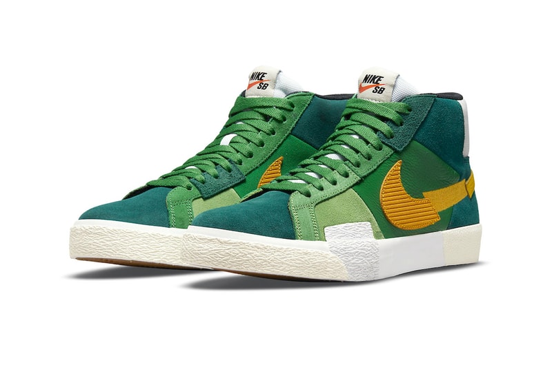 nike sb blazer mid mosaic da8854 300 600 menswear streetwear kicks shoes runners trainers spring summer 2021 ss21 collection info