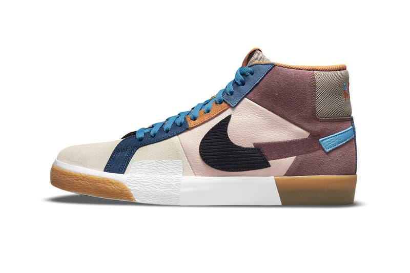 nike sb blazer mid mosaic da8854 300 600 menswear streetwear kicks shoes runners trainers spring summer 2021 ss21 collection info