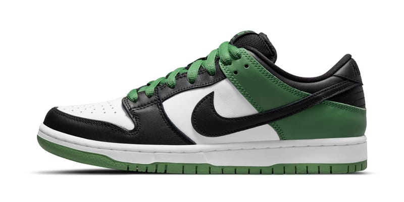 green and black dunk lows