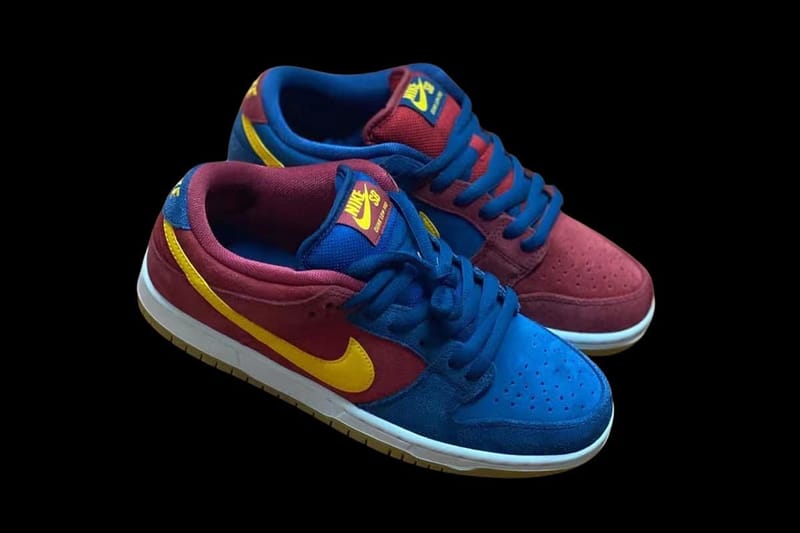 nike sb dunk low blue yellow