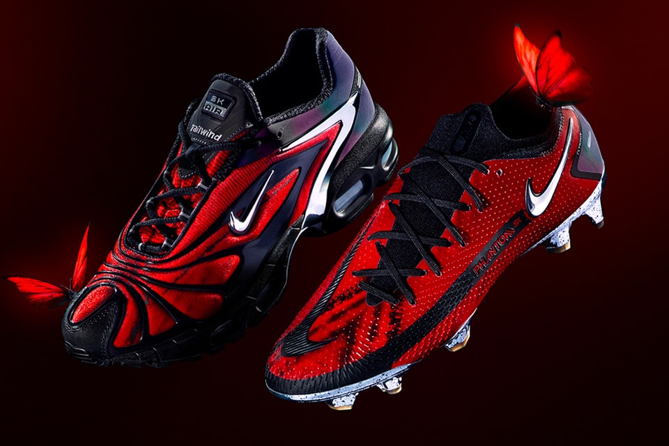 x Nike SK and Air Max Tailwind V "Bloody Chrome"