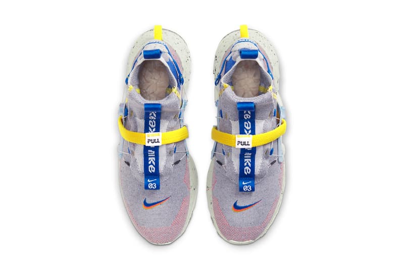 nike space hippie 01 02 03 photon dust royal blue this is trash CQ3988 CQ3989 CZ6148 003 official release date info photos price store list buying guide