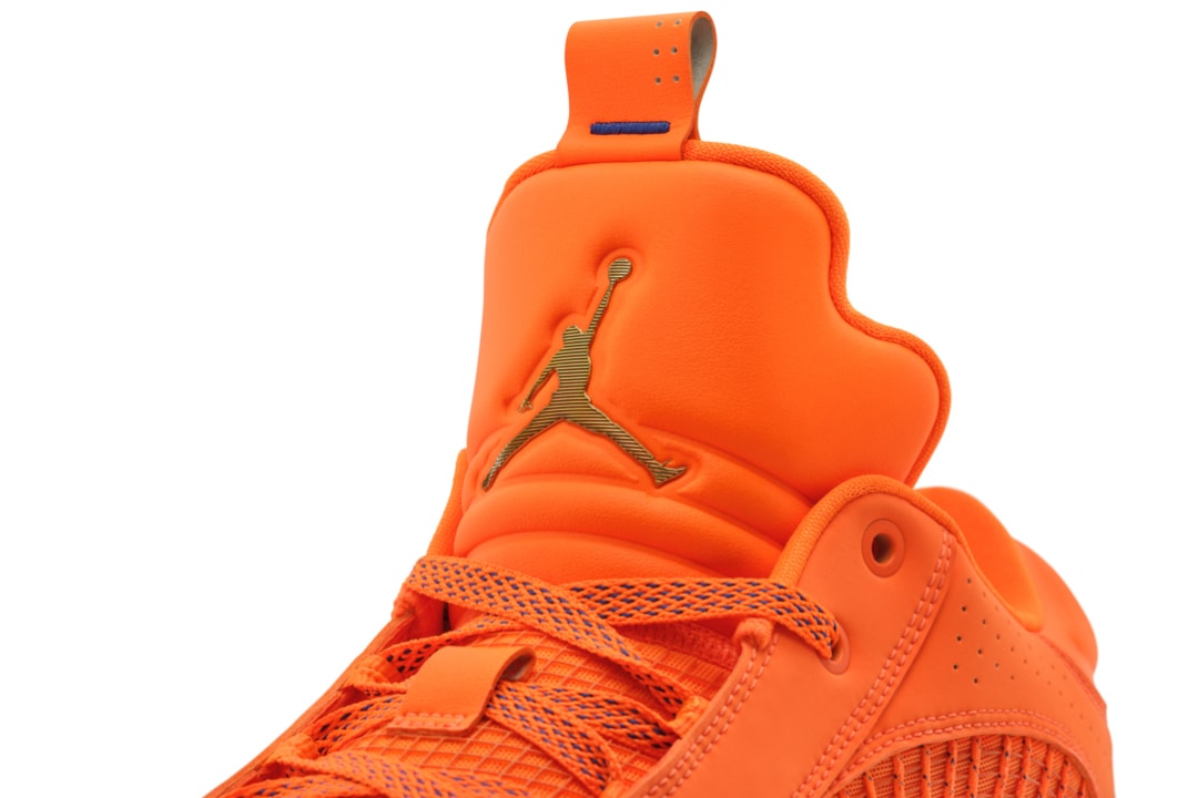 obi toppin new york knicks air michael jordan brand 35 low pe player edition orange flood gold official release date info photos price store list buying guide