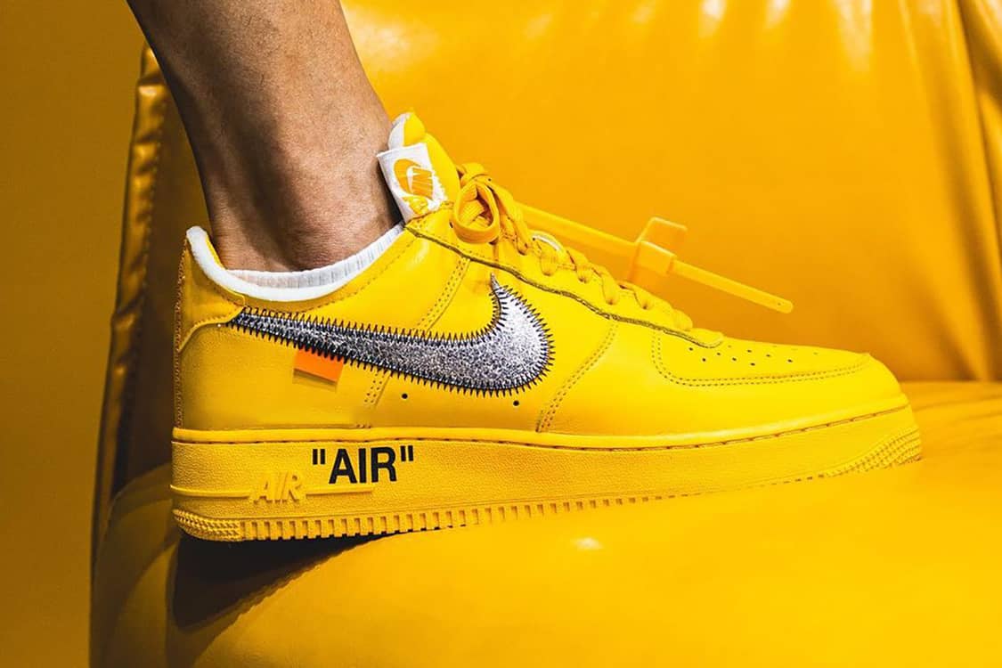 Detailed Look at the Off-White™ x Nike Air Force 1 Low University Gold