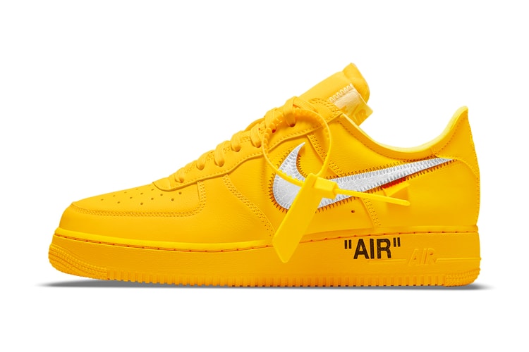 Official Images of the Off-White™ x Nike Air Force 1 "University Gold"