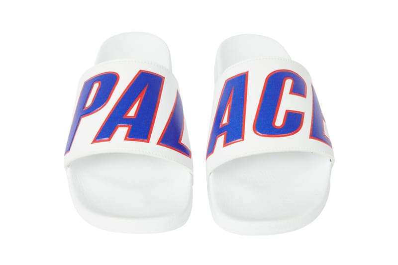 Palace Rubber Sliders White