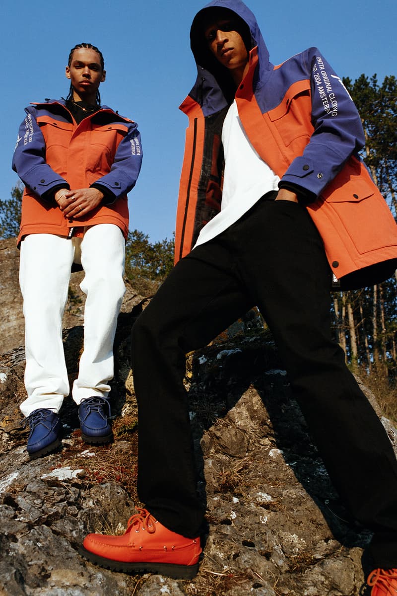 patta sebago ss21 collaboration release info mid ranger boot sailing jacket