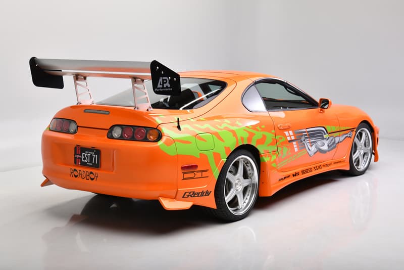 Paul Walker Brian O'Conner The Fast and The Furious 2Fast 2Furious Toyota Supra Lamborghini Diablo Orange Tuned Racer JDM Movie Car For Sale Barret-Jackson Auction