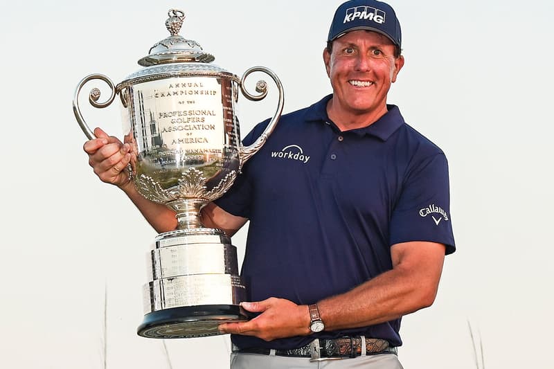 phil mickelson pga Championship oldest major winner news sports KPMG golf Tiger Woods Louis Oosthuizen Brooks Koepka