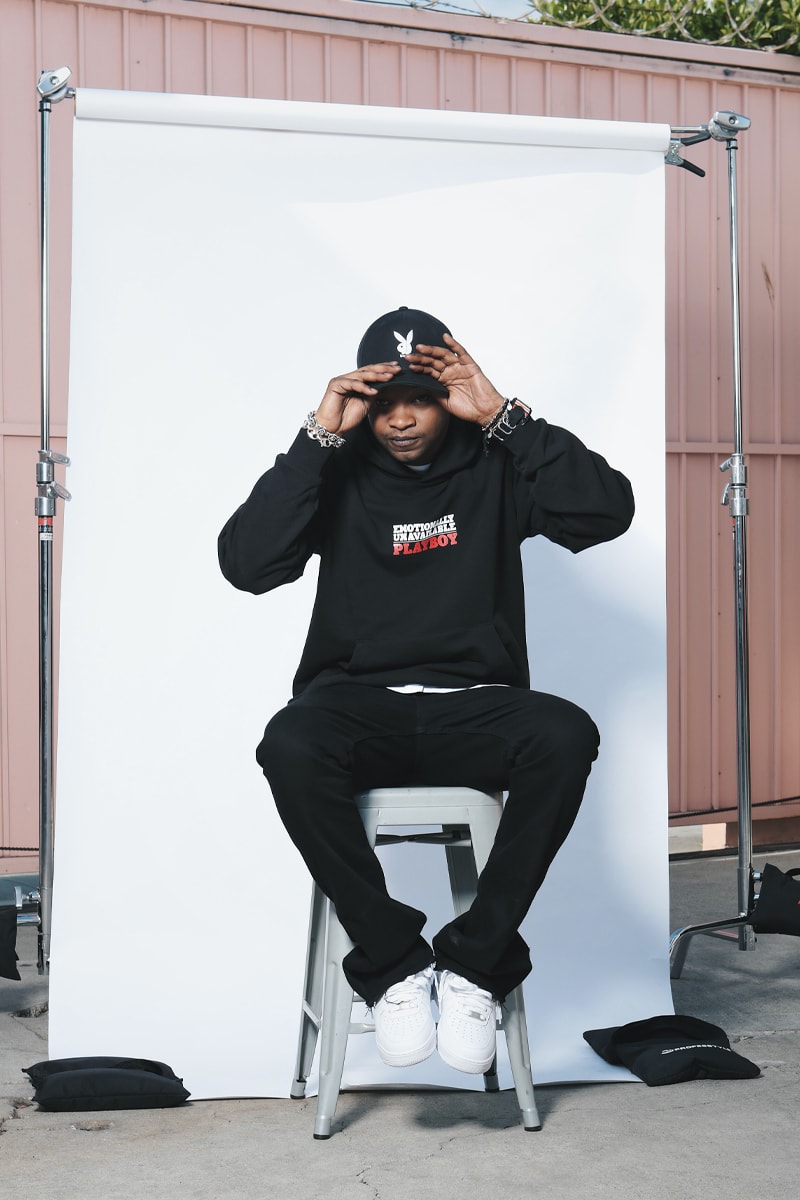 Playboy and Emotionally Unavailable Link up for a Double Dose of Unrequited Love in Latest Capsule BJ the Chicago Kid hugh hefner Kendrick Lamar, Schoolboy Q, Ab-Soul and Jay Rock k11 museum tsim sha tsui hong kong pop up edison chen