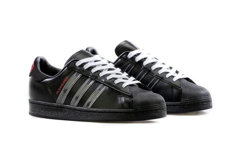 pleasures adidas superstar black white red GY5691 release date info store list buying guide photos price 