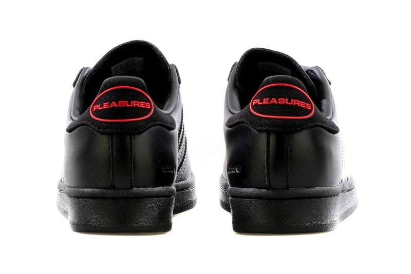 pleasures adidas superstar black white red GY5691 release date info store list buying guide photos price 