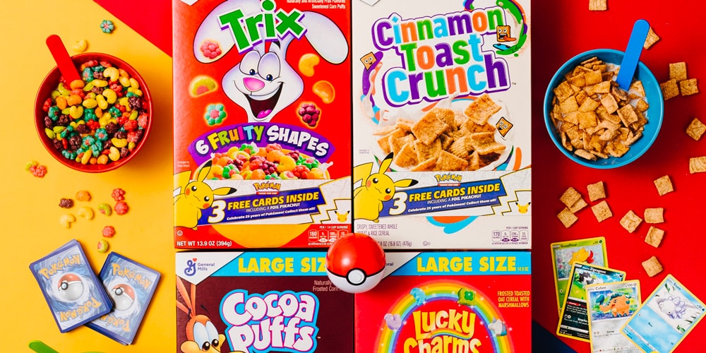 2021 general mills pokemon cards Pokemon Cereal Will Include Special Booster Packs For 25th Anniversary Next  Month