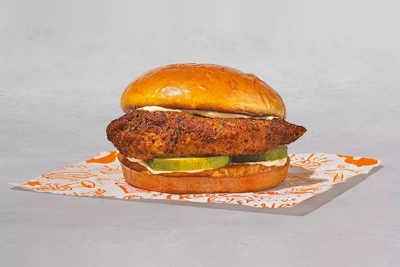 Popeyes Blackened Chicken Sandwich buns bun fast food snacks poultry burger healthy spicy classic menu non fried info