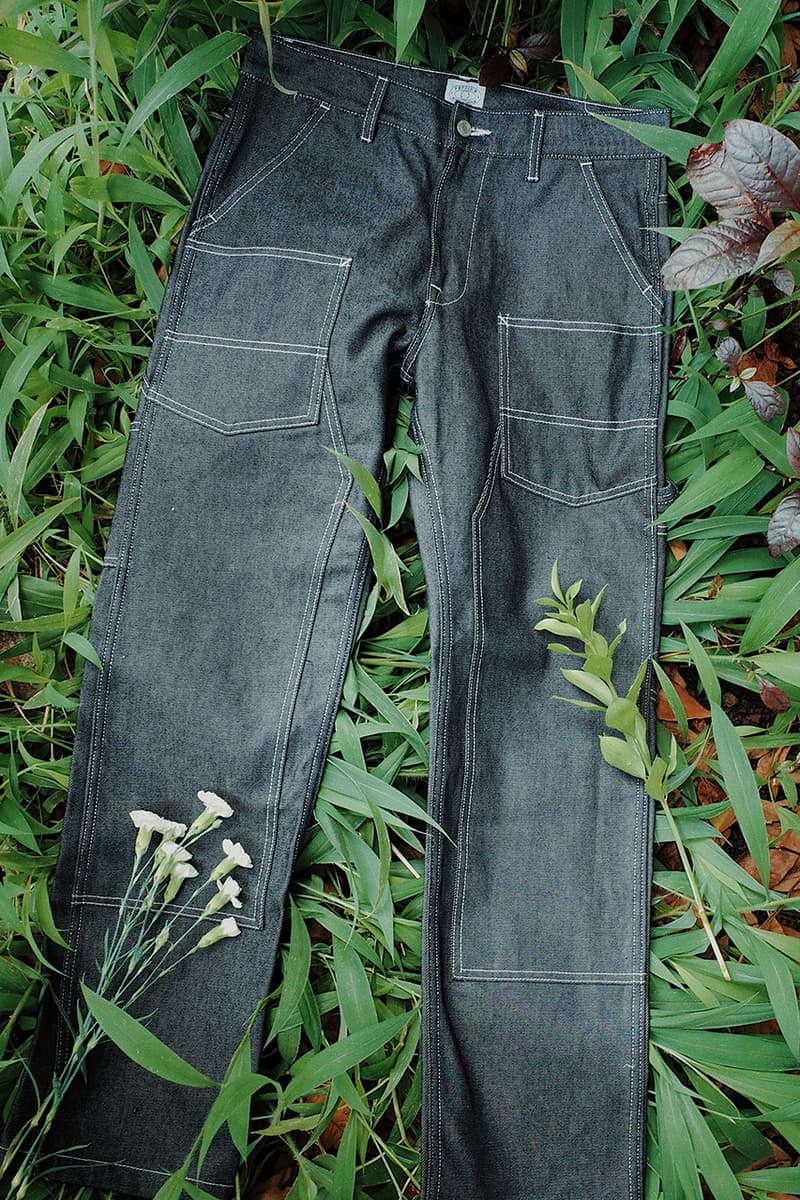 pot meets pop Badjatex denim chore coat carpenter pants release info store list buying guide photos price eco friendly sustainable 