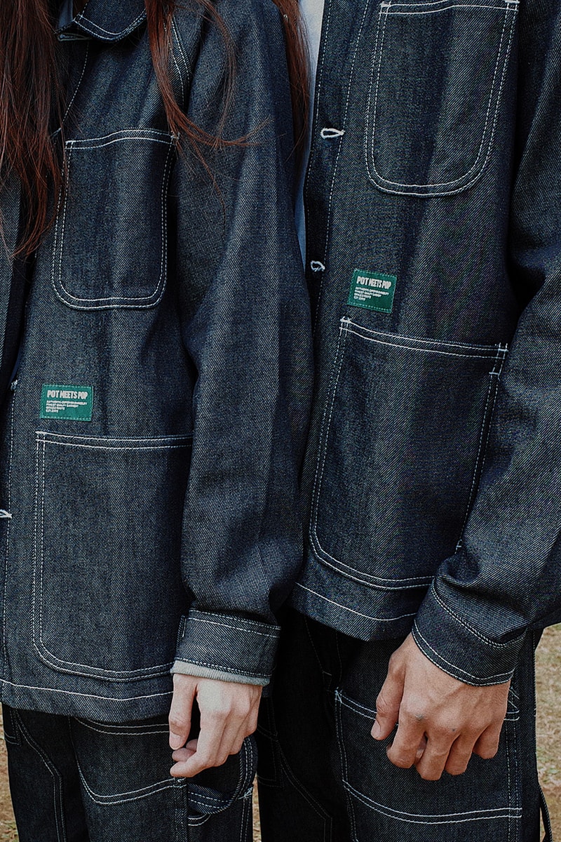 pot meets pop Badjatex denim chore coat carpenter pants release info store list buying guide photos price eco friendly sustainable 