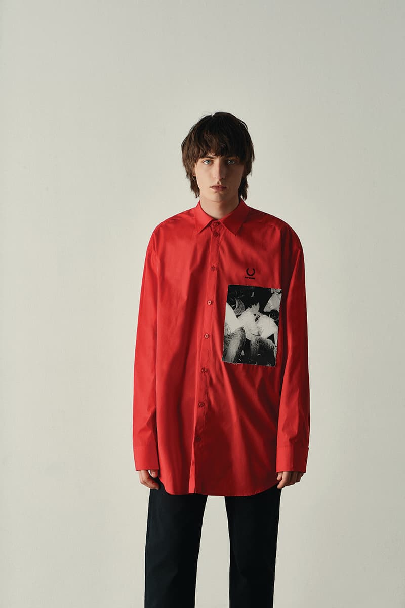 Raf Simons: Col roulé noir à imprimé | France Raf Simons: Col roulé noir à imprimé | France