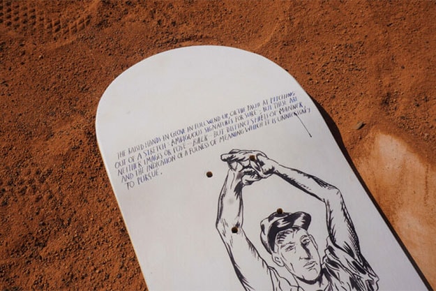 Raymond Pettibon The Skateroom Baseball Skateboard Deck Set Collaboration Release